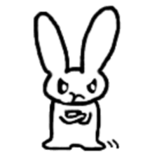 A healthy kid Rabbit Omochi. English Ver sticker #4329920