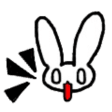 A healthy kid Rabbit Omochi. English Ver sticker #4329923