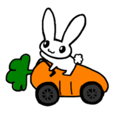 A healthy kid Rabbit Omochi. English Ver sticker #4329930