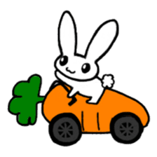 A healthy kid Rabbit Omochi. English Ver sticker #4329930