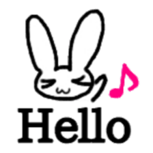 A healthy kid Rabbit Omochi. English Ver sticker #4329932