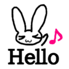 A healthy kid Rabbit Omochi. English Ver sticker #4329932