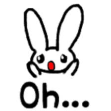 A healthy kid Rabbit Omochi. English Ver sticker #4329935