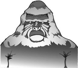 RARIGO of a gorilla2 sticker #4330899