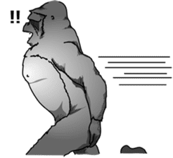 RARIGO of a gorilla2 sticker #4330910