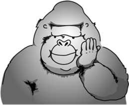 RARIGO of a gorilla2 sticker #4330926