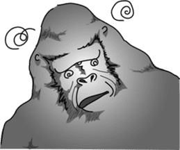 RARIGO of a gorilla2 sticker #4330927