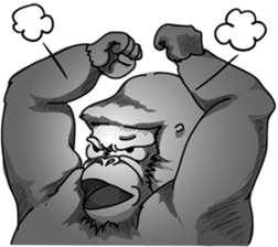 RARIGO of a gorilla2 sticker #4330931