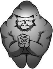 RARIGO of a gorilla2 sticker #4330932