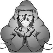 RARIGO of a gorilla2 sticker #4330933