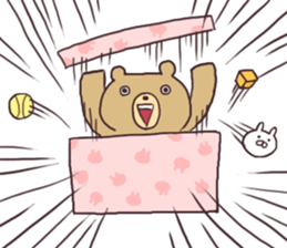 Teddy bear and Usamaru sticker #4330984