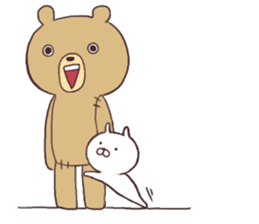 Teddy bear and Usamaru sticker #4330991