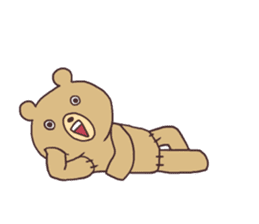 Teddy bear and Usamaru sticker #4331000