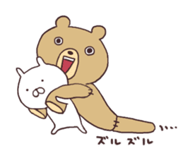 Teddy bear and Usamaru sticker #4331003