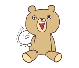 Teddy bear and Usamaru sticker #4331004