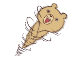 Teddy bear and Usamaru sticker #4331012