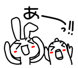 Mr. rabbit and Miss. fish.3! sticker #4331288