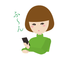 Talk with a girl friend sticker #4331331