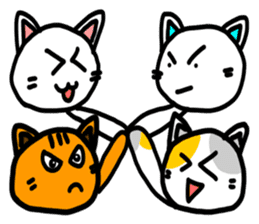 White Cat Fight sticker #4332976