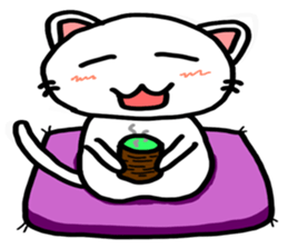 White Cat Fight sticker #4332977