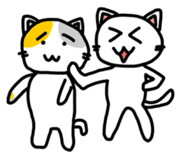 White Cat Fight sticker #4332980