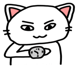 White Cat Fight sticker #4332982
