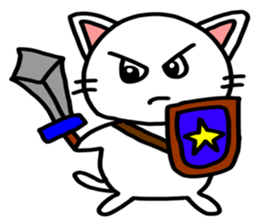 White Cat Fight sticker #4332986