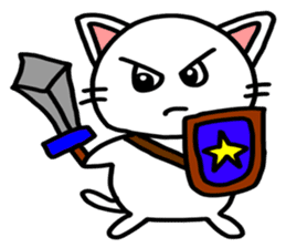 White Cat Fight sticker #4332986