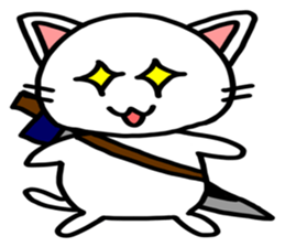 White Cat Fight sticker #4332987
