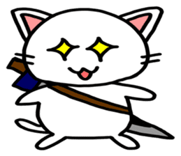 White Cat Fight sticker #4332987