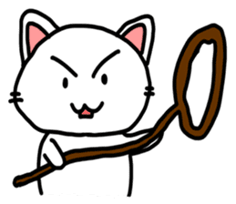 White Cat Fight sticker #4332988