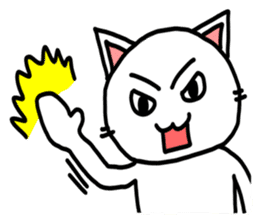 White Cat Fight sticker #4332991