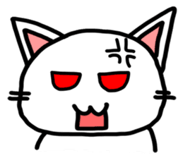 White Cat Fight sticker #4332994