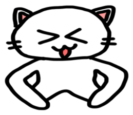 White Cat Fight sticker #4332999