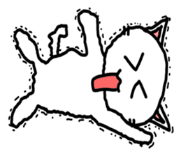 White Cat Fight sticker #4333003