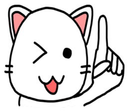 White Cat Fight sticker #4333010