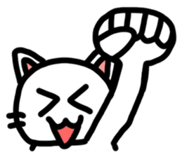 White Cat Fight sticker #4333013