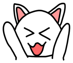 White Cat Fight sticker #4333014