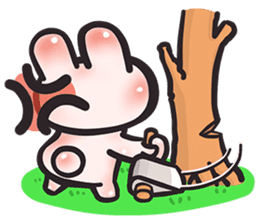 Dave, the Cave bunny (EN) sticker #4333103