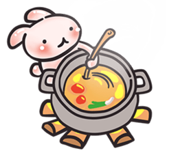 Dave, the Cave bunny (EN) sticker #4333106