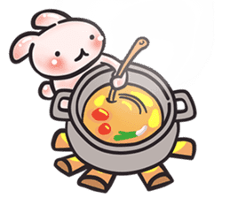 Dave, the Cave bunny (EN) sticker #4333106