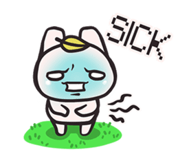 Dave, the Cave bunny (EN) sticker #4333108