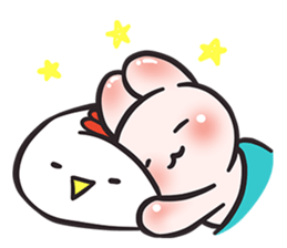 Dave, the Cave bunny (EN) sticker #4333121