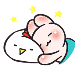 Dave, the Cave bunny (EN) sticker #4333121