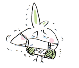 Single rabbit USADA sticker #4333220