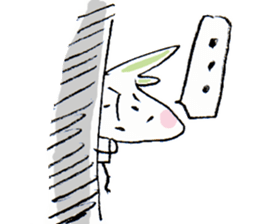 Single rabbit USADA sticker #4333227