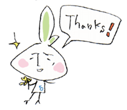 Single rabbit USADA sticker #4333228