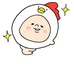 Egg chicken sticker #4333287