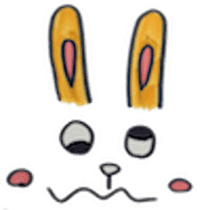 teddy & rabbit sticker #4333478