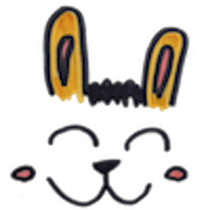 teddy & rabbit sticker #4333480